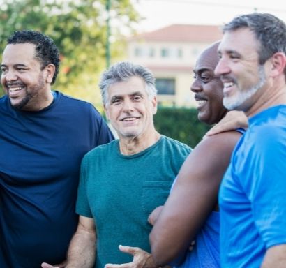 Men hanging out together